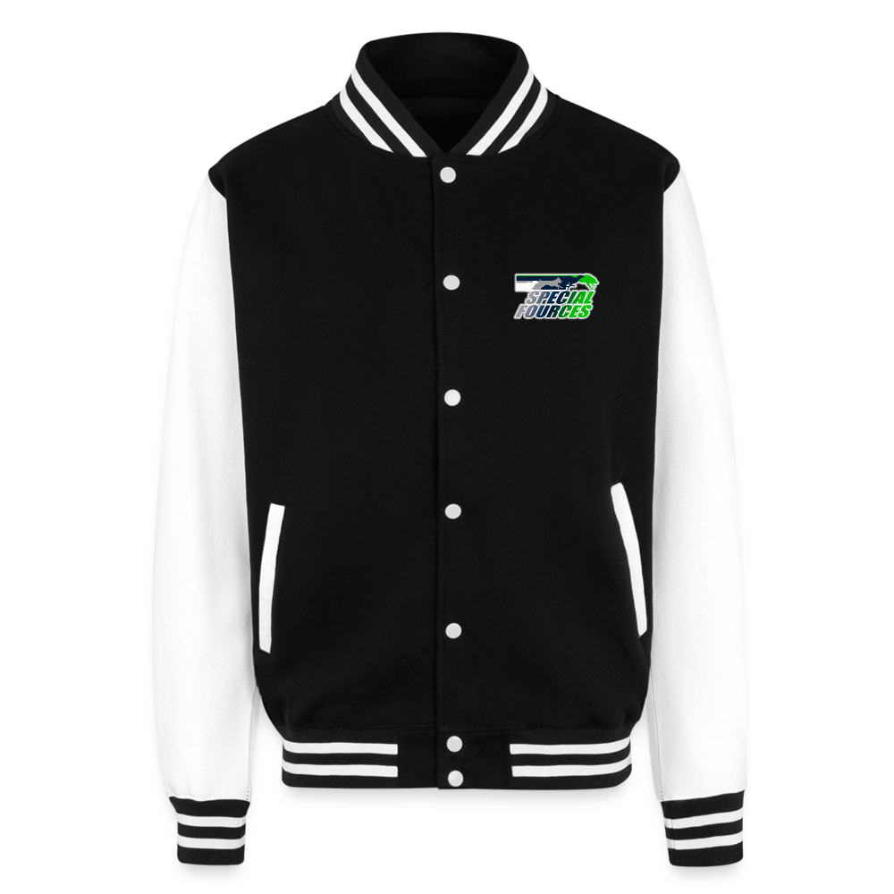 SPECIAL FORCES FLYBALL  Letterman Jacket - black/white