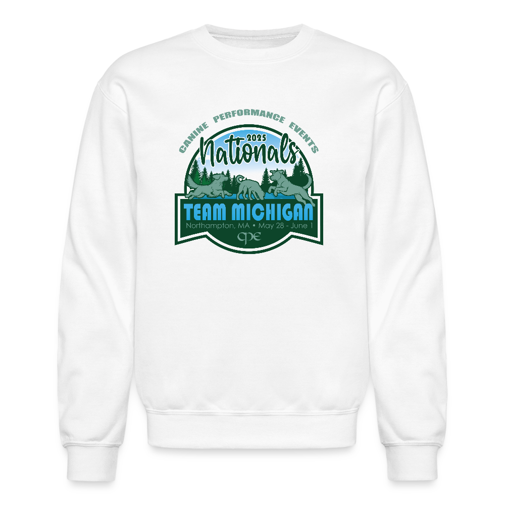 CPE TEAM MICHIGAN Crewneck Sweatshirt - white