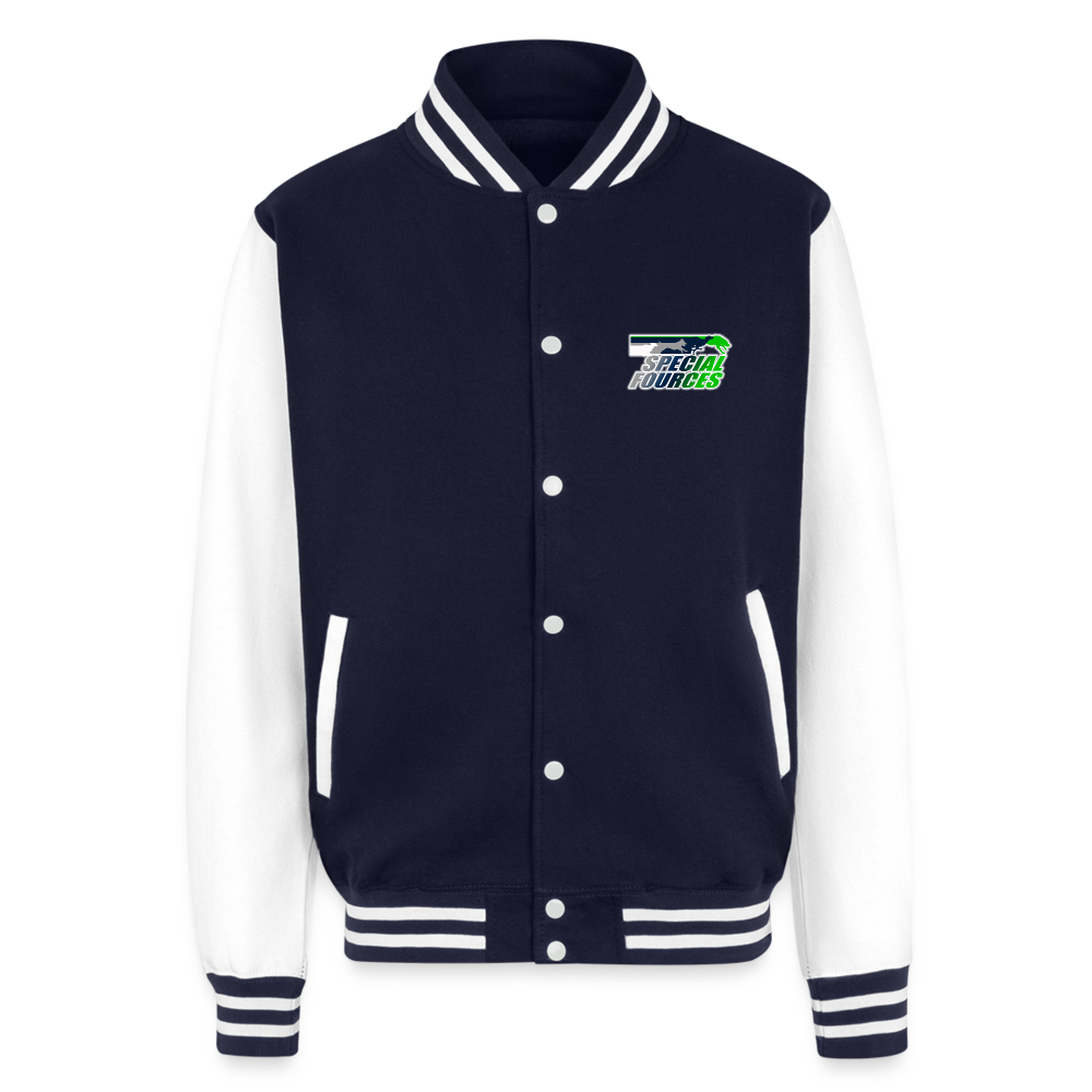 SPECIAL FORCES FLYBALL  Letterman Jacket - navy/white