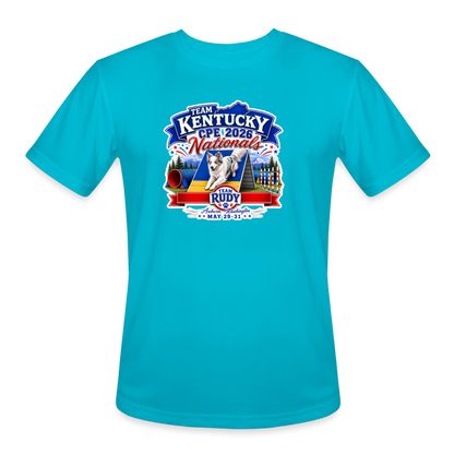 RUDY Men’s Moisture Wicking Performance T-Shirt - turquoise