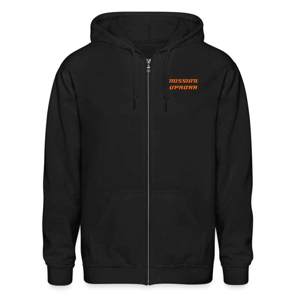 MISSION UPROAR Gildan Heavy Blend Adult Zip Hoodie - black