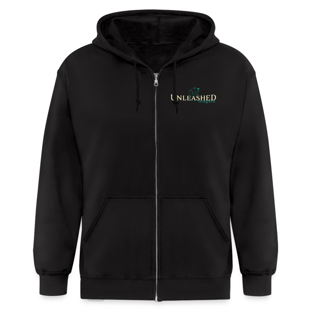 UNLEASHED NIAGARA  Zip Hoodie - black