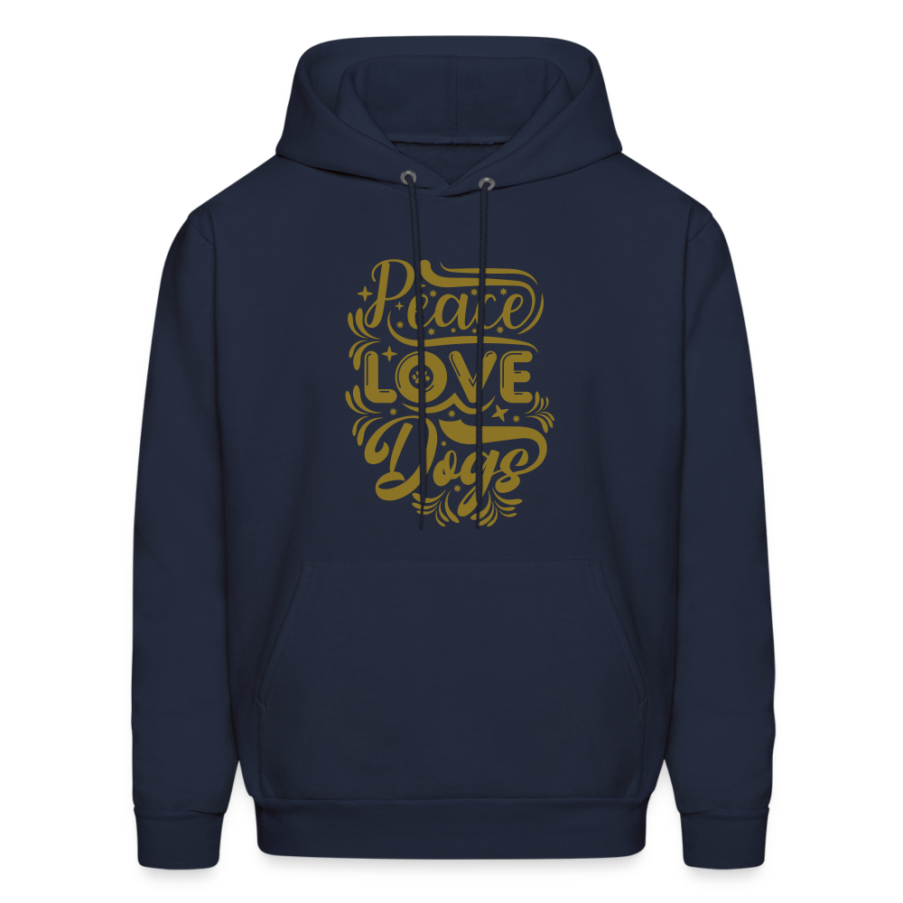 PEACE LOVE DOGS Hoodie - navy