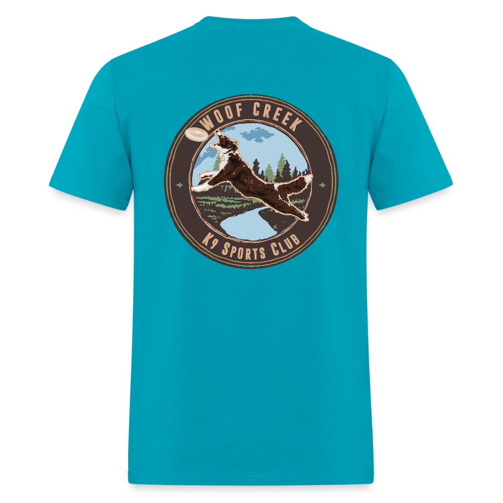 MONTY-  WOOF CREEK Unisex Classic T-Shirt - turquoise