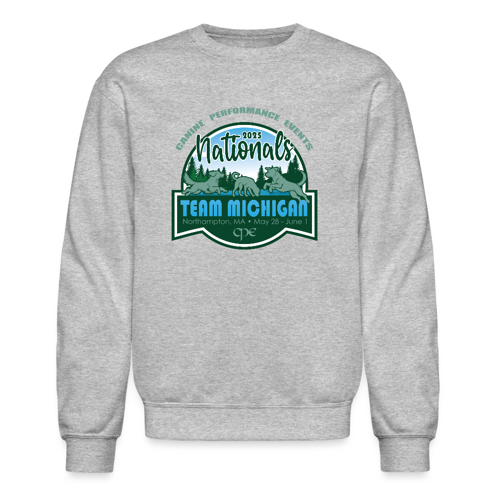 CPE TEAM MICHIGAN Crewneck Sweatshirt - heather gray