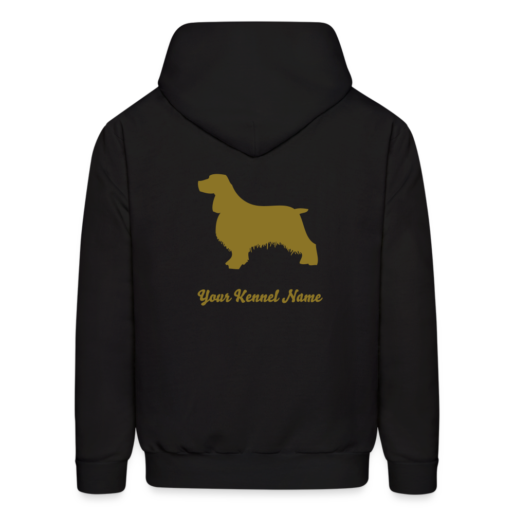 CUSTOM POSE IT  Hoodie - METALLIC GOLD INK - black