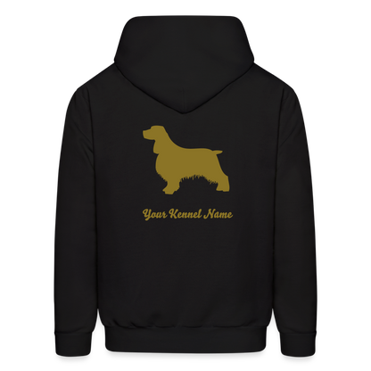 CUSTOM POSE IT  Hoodie - METALLIC GOLD INK - black