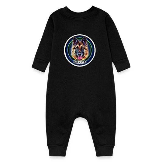 LAYLA Baby Fleece One Piece - black