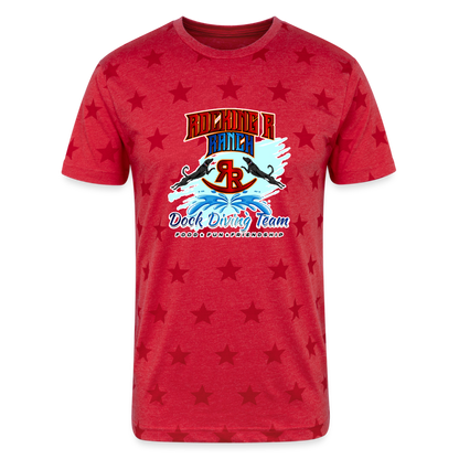 ROCKIN RANCH Unisex Adult Star Printed T-Shirt - red star