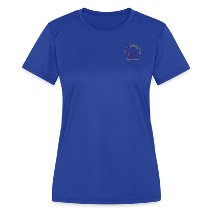 SF Dogs Gone Dancin' - Women's Moisture Wicking Performance T-Shirt - royal blue