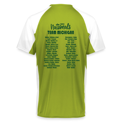 CPE TEAM MICHIGAN Augusta Sportswear Adult Cutter Jersey - lime/white