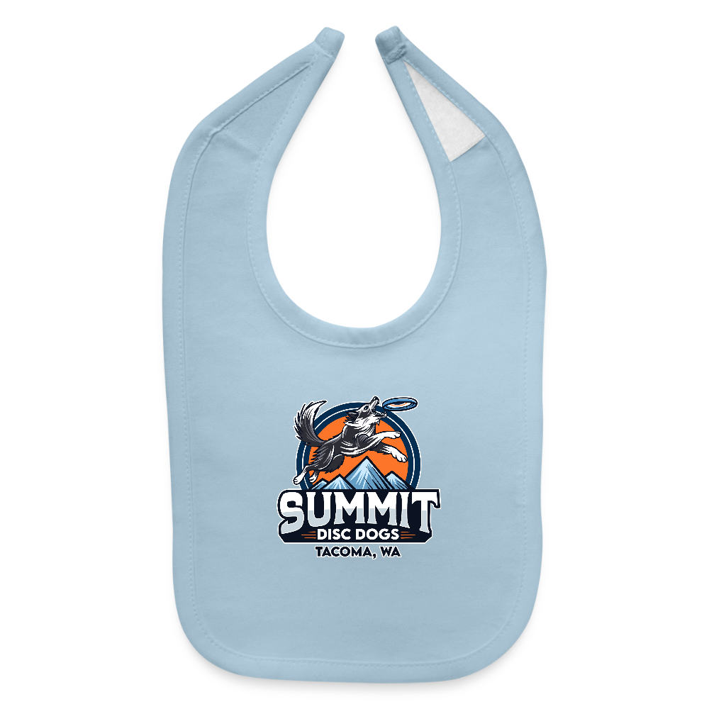 Sumit disc dogs Baby Bib - light blue