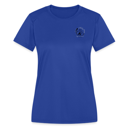 Black Dogs Gone Dancin' - Women's Moisture Wicking Performance T-Shirt - royal blue