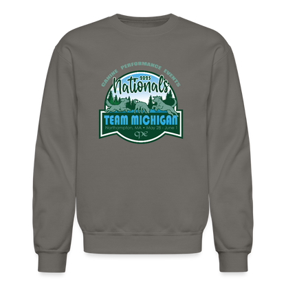 CPE TEAM MICHIGAN Crewneck Sweatshirt - asphalt gray
