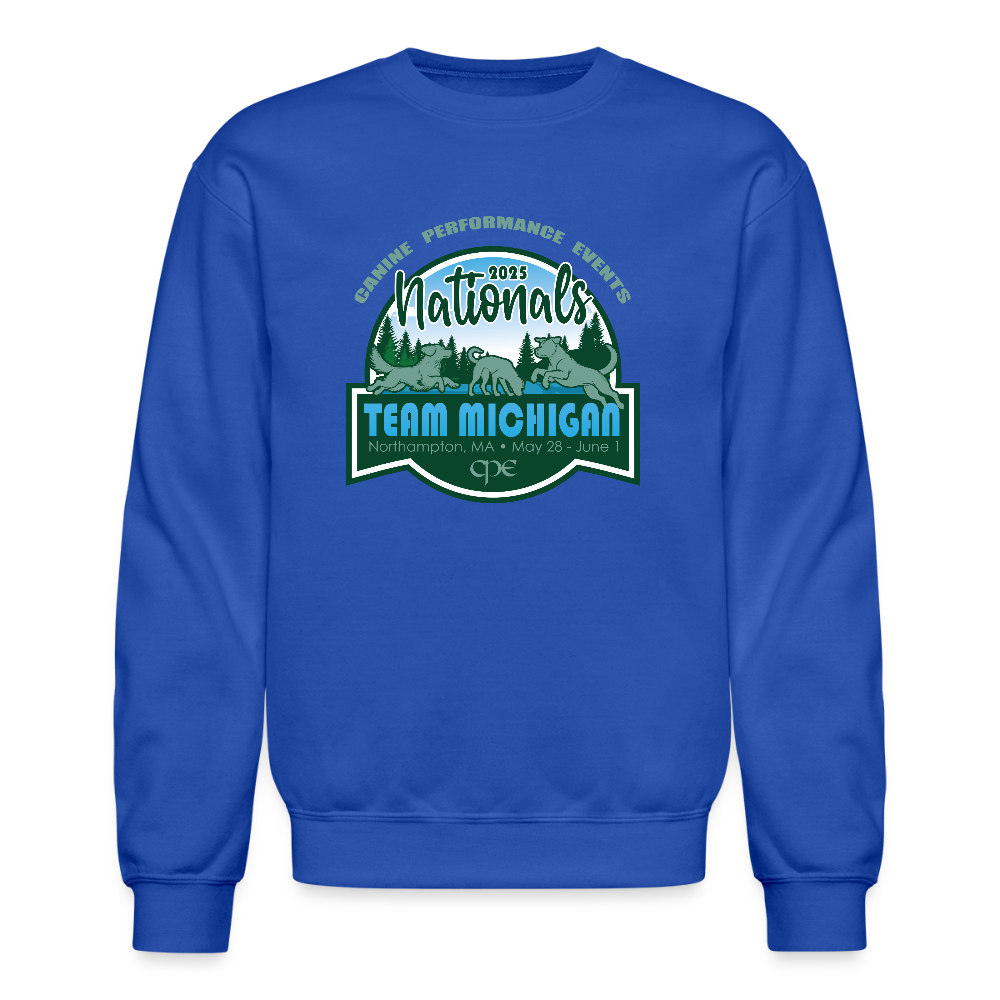 CPE TEAM MICHIGAN Crewneck Sweatshirt - royal blue