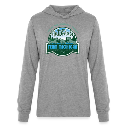 CPE TEAM MICHIGAN Unisex Long Sleeve Hoodie Shirt - heather grey