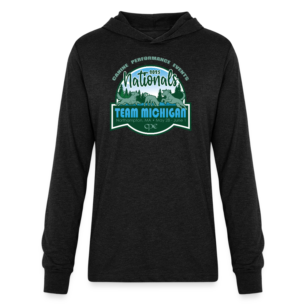 CPE TEAM MICHIGAN Unisex Long Sleeve Hoodie Shirt - heather black
