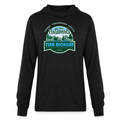 CPE TEAM MICHIGAN Unisex Long Sleeve Hoodie Shirt - heather black