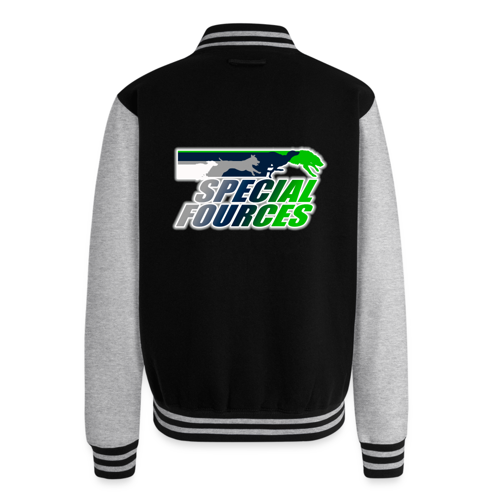 SPECIAL FORCES FLYBALL  Letterman Jacket - black/heather grey