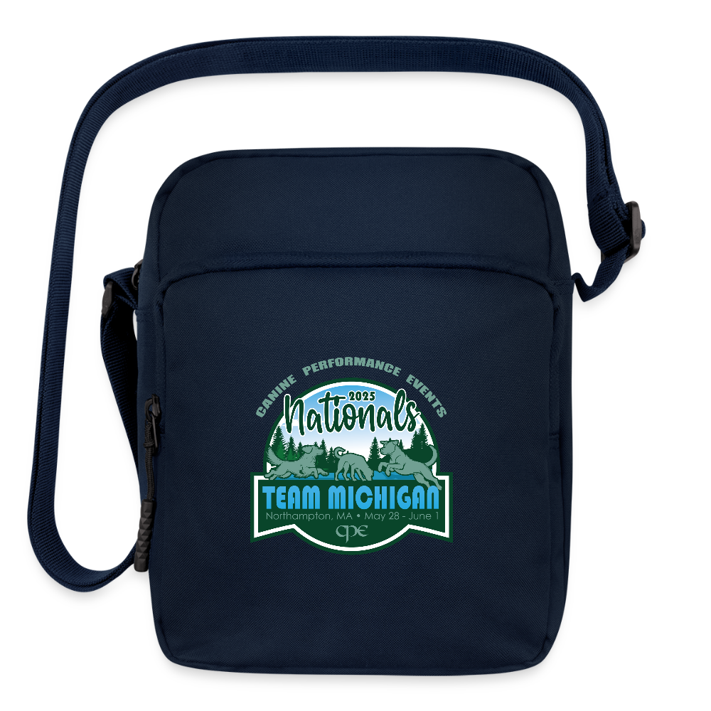 CPE TEAM MICHIGAN Upright Crossbody Bag - navy