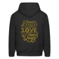 PEACE LOVE DOGS Hoodie - charcoal grey