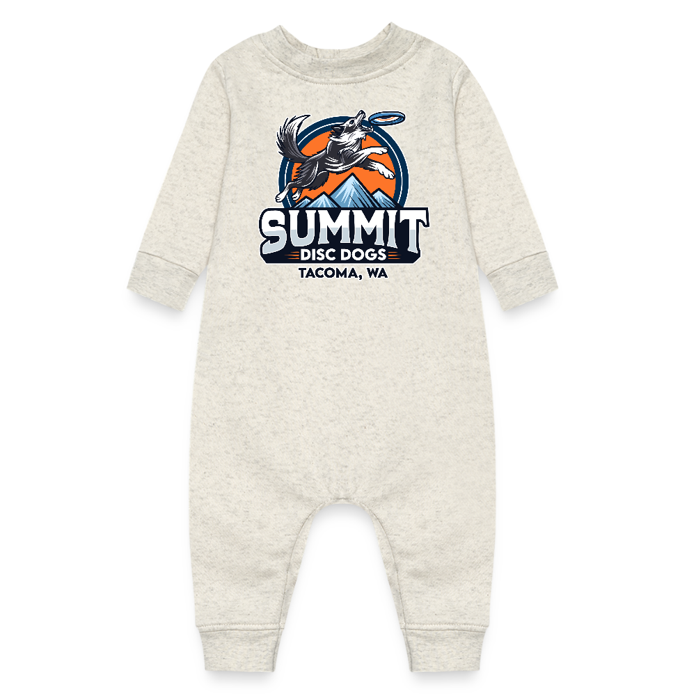 Summit disc dogs Baby Fleece One Piece - heather oatmeal