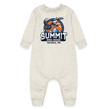 Summit disc dogs Baby Fleece One Piece - heather oatmeal