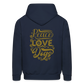 PEACE LOVE DOGS Hoodie - navy