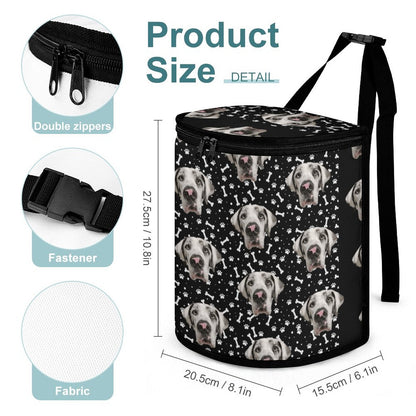 FACE w PAWS-n-BONES Collapsible Car Trash Bin