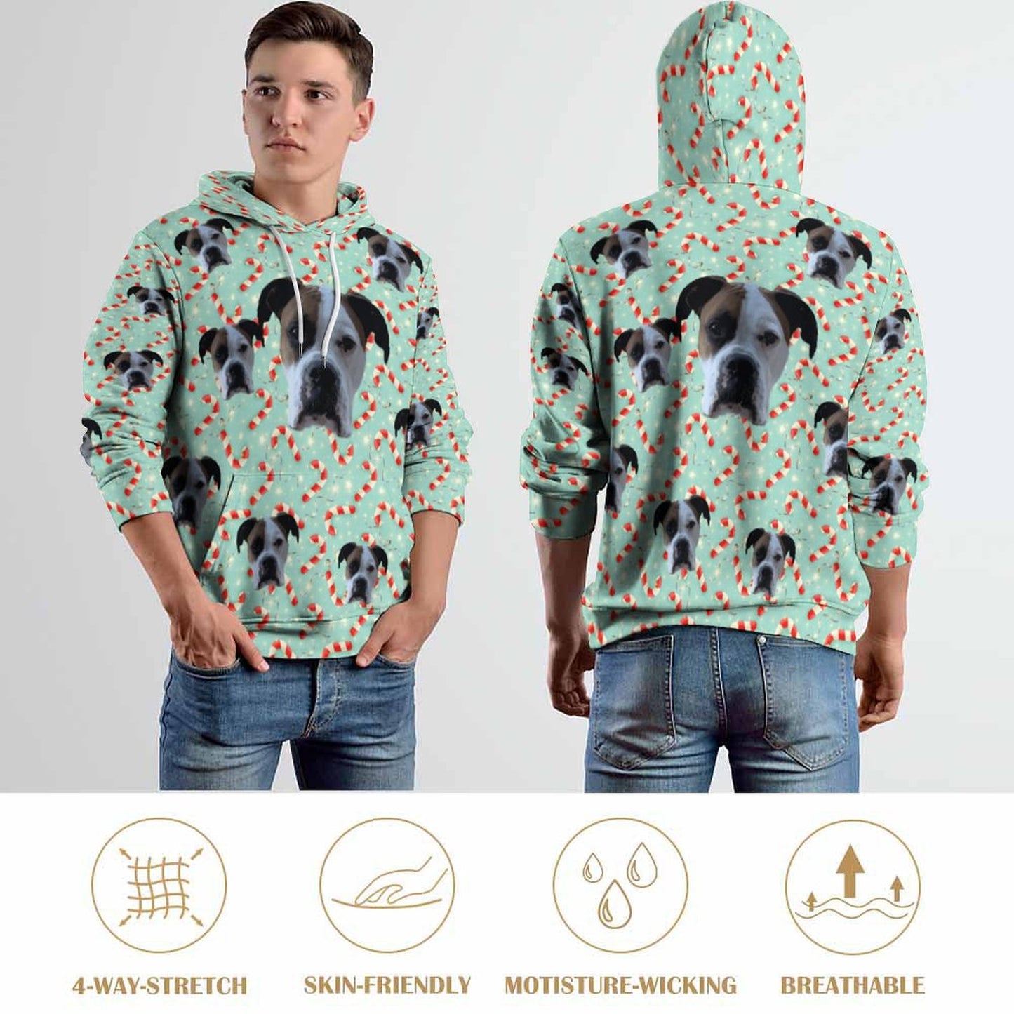 Custom Hoodie FACE PATTERN