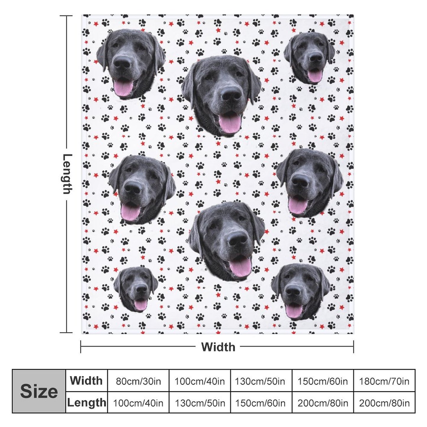 280gsm Flannel Blanket-70"x80" (Dual-sided Printing)