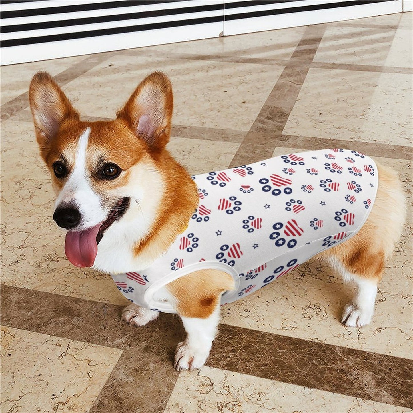 PATRIOTIC - PAWS-N-STARS  Dog  Tank Top