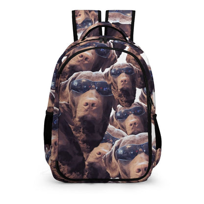 FOXY LADY _ LAB _ COLLAGE FACE DESIGN - Multi-Pocket Travel Bags