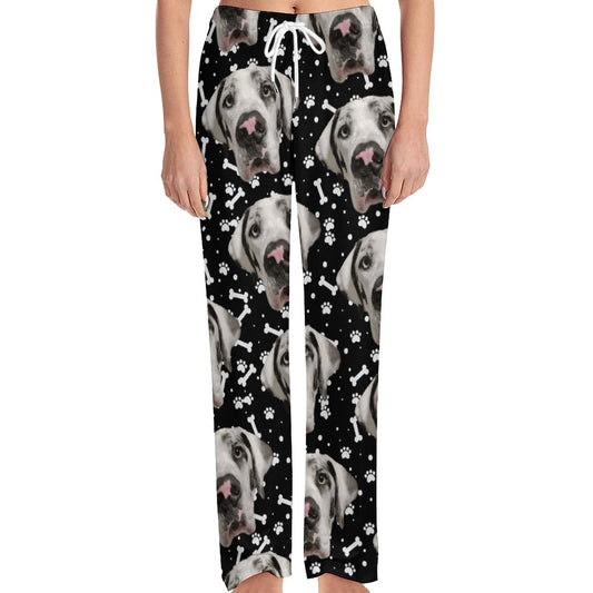 FACE w PAWS-n-BONES Women's Pajamas Pants