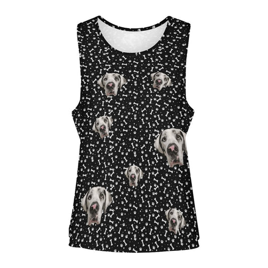 FACE w PAWS-n-BONES  Women's Tank Top