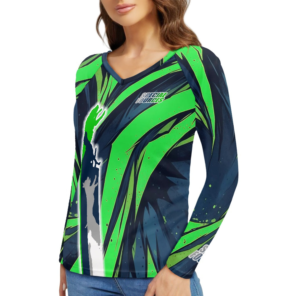 Long sleeve loose T-shirt