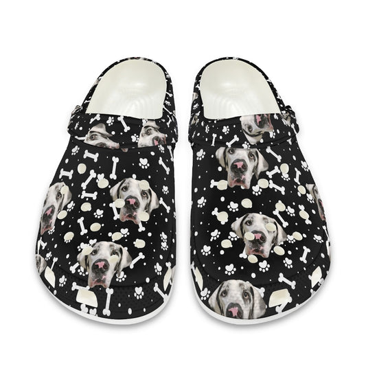 FACE w PAWS-n-BONES Adult  SLIP ON  Shoes