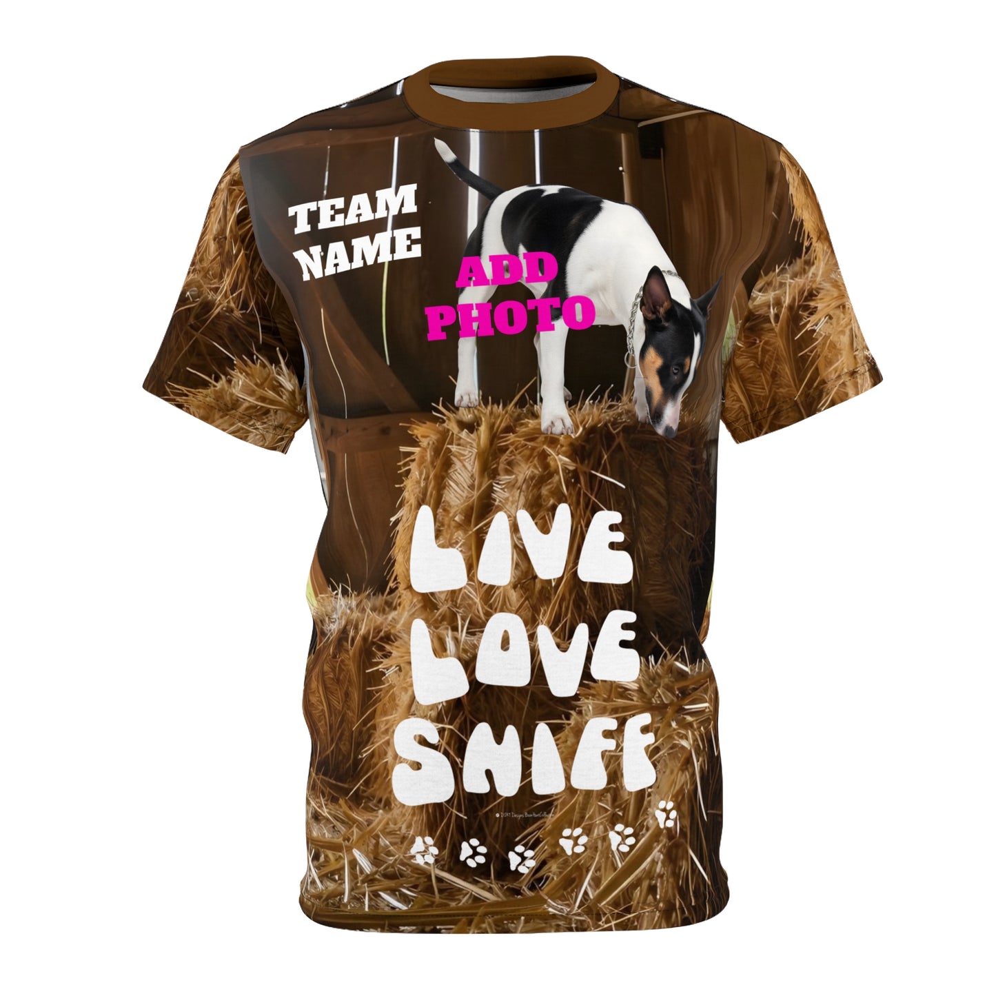 BARN HUNT CUSTOM  PHOTO JERSEY - LIVE LOVE SNIFF