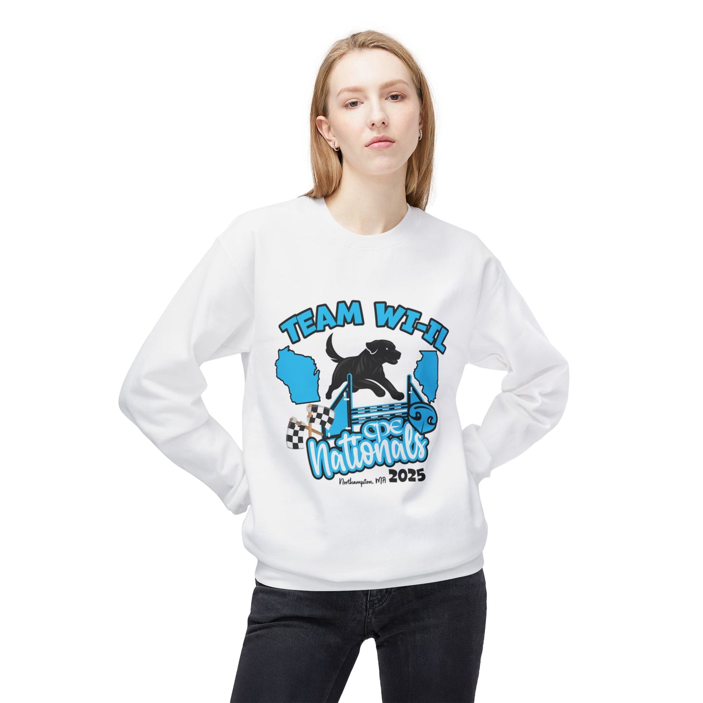 team wi_il  CPE Unisex Midweight Softstyle Fleece Crewneck Sweatshirt