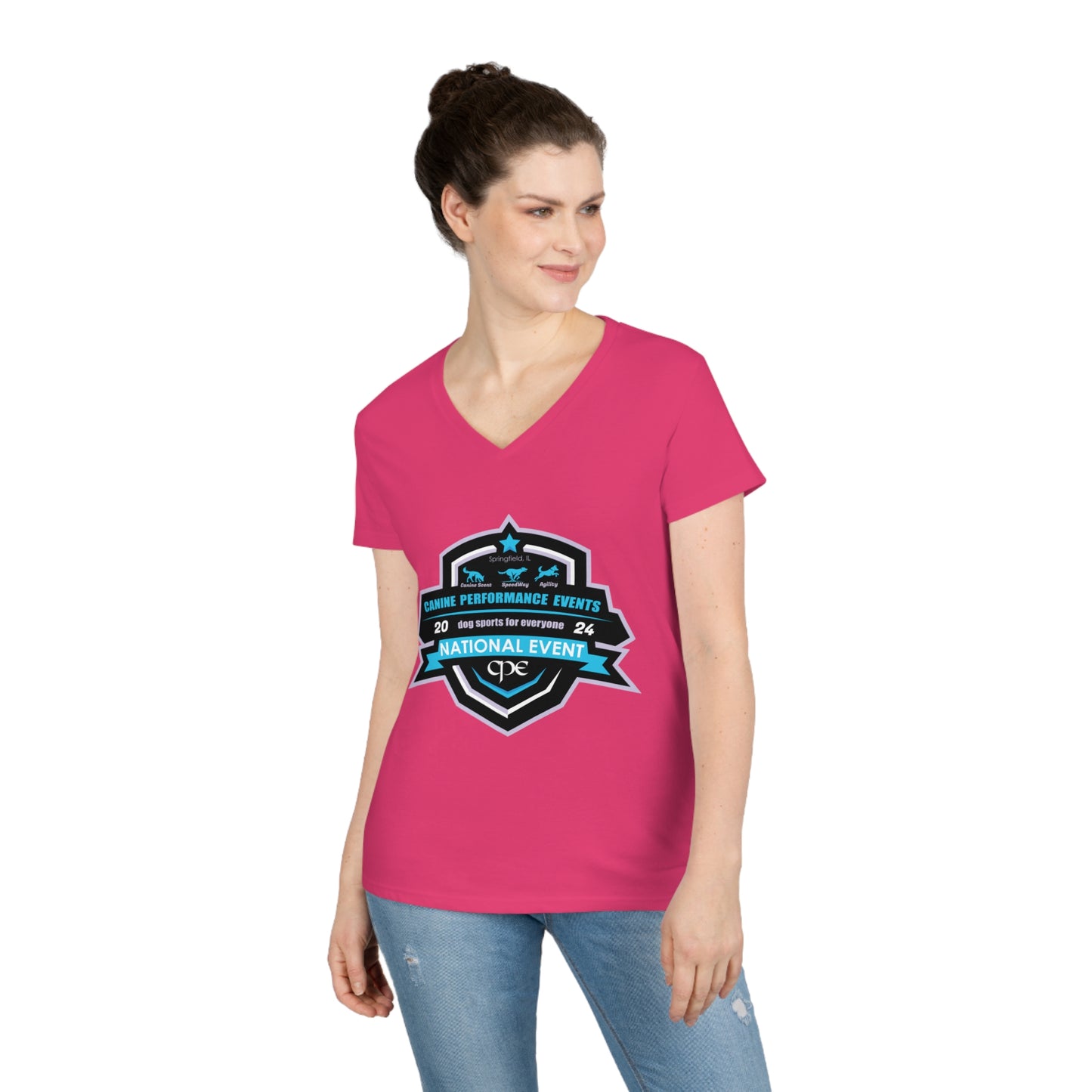 TEAM KATE CPE Ladies' V-Neck T-Shirt