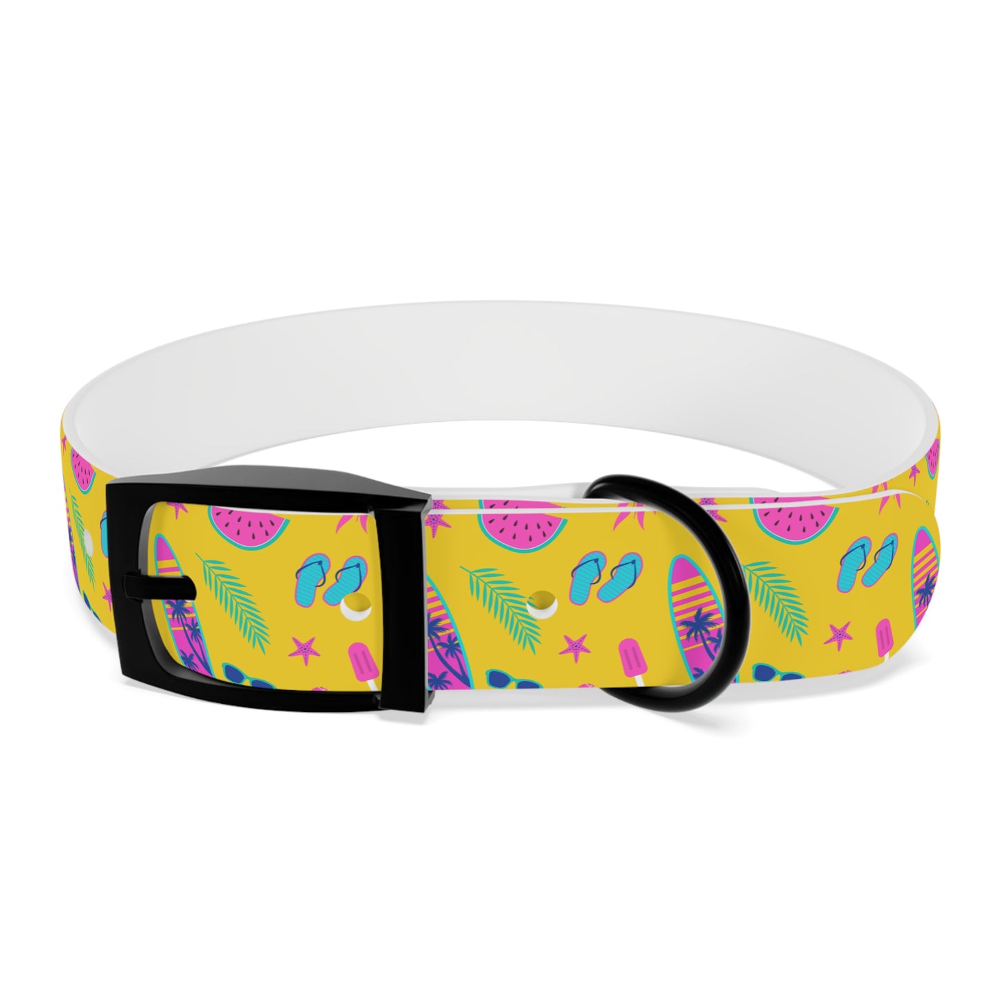 80S Summer Fun  Dog Collar