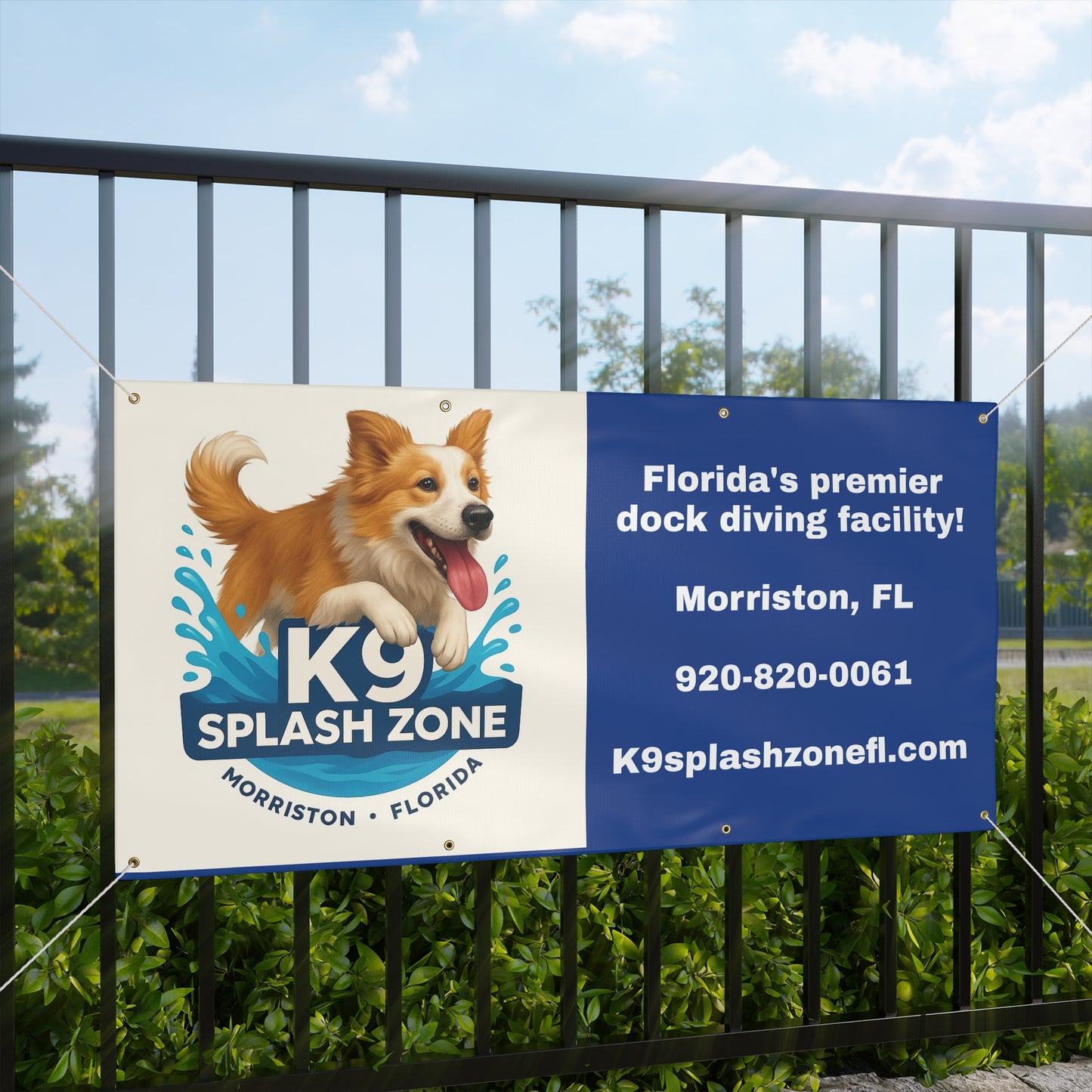 2.  K9 SPLASH ZONE Matte Banner