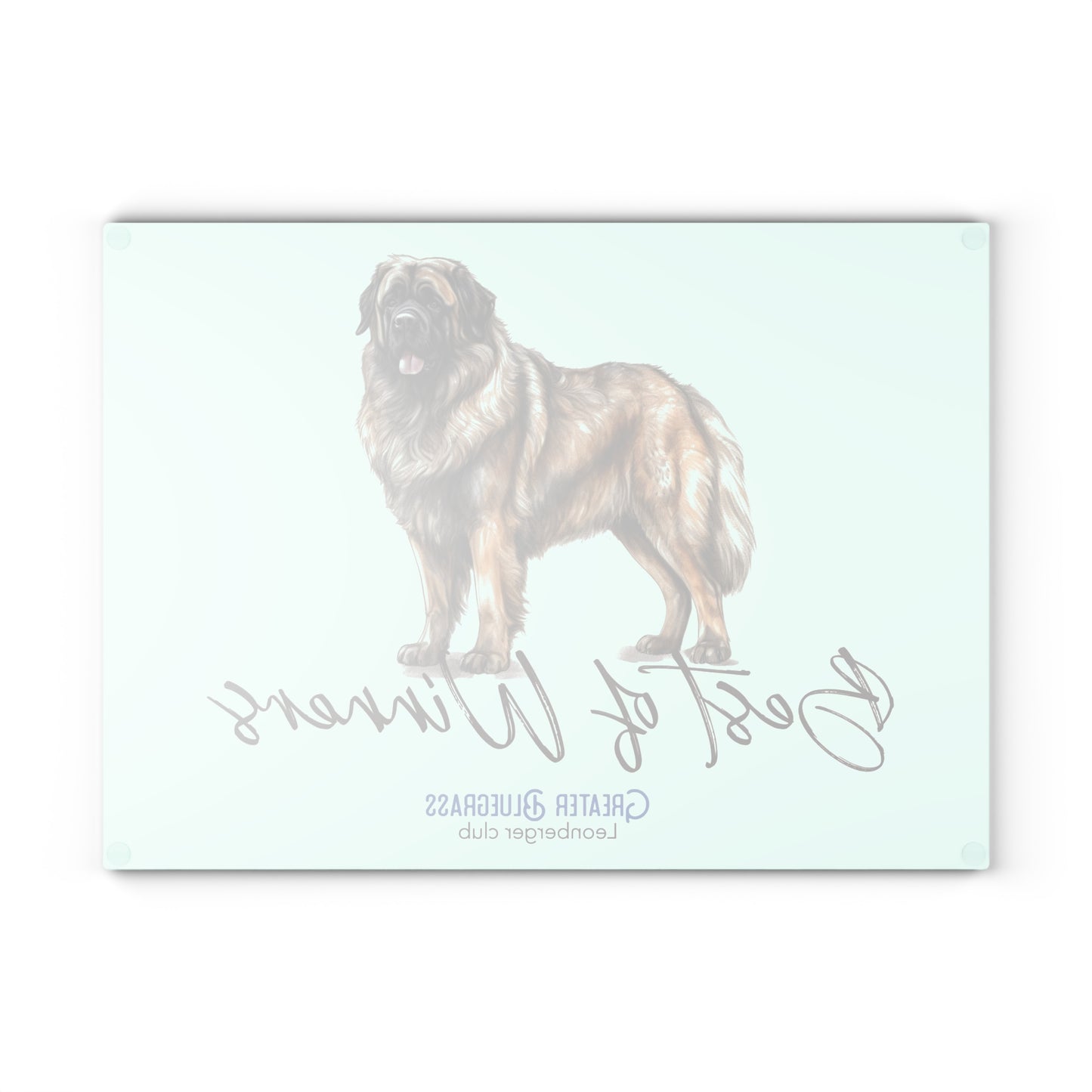 Leonberger Glass Cutting Board