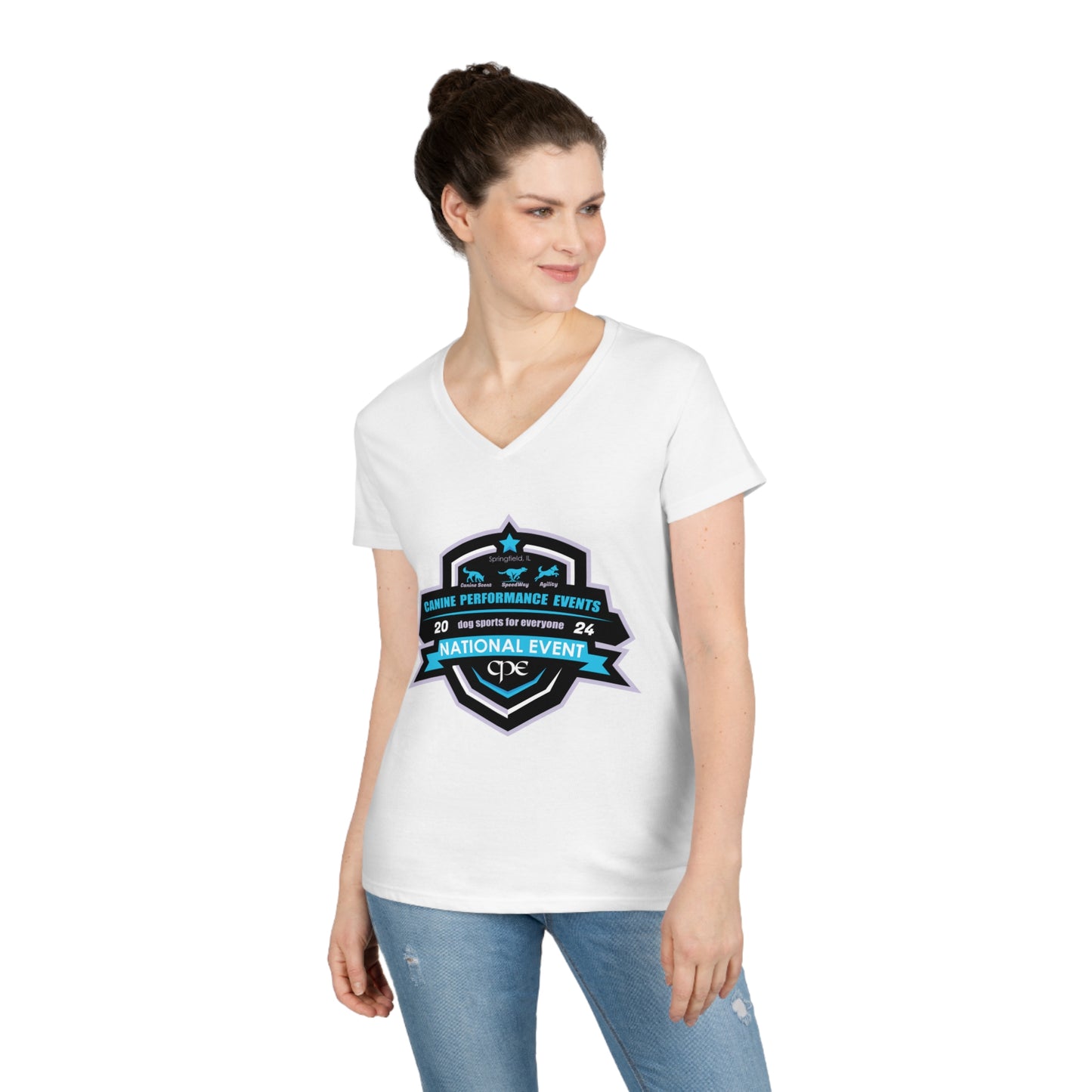 TEAM KATE CPE Ladies' V-Neck T-Shirt