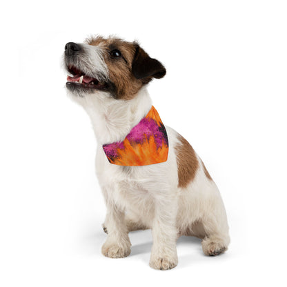 PINK ORANGE POWDER  Pet Bandana Collar