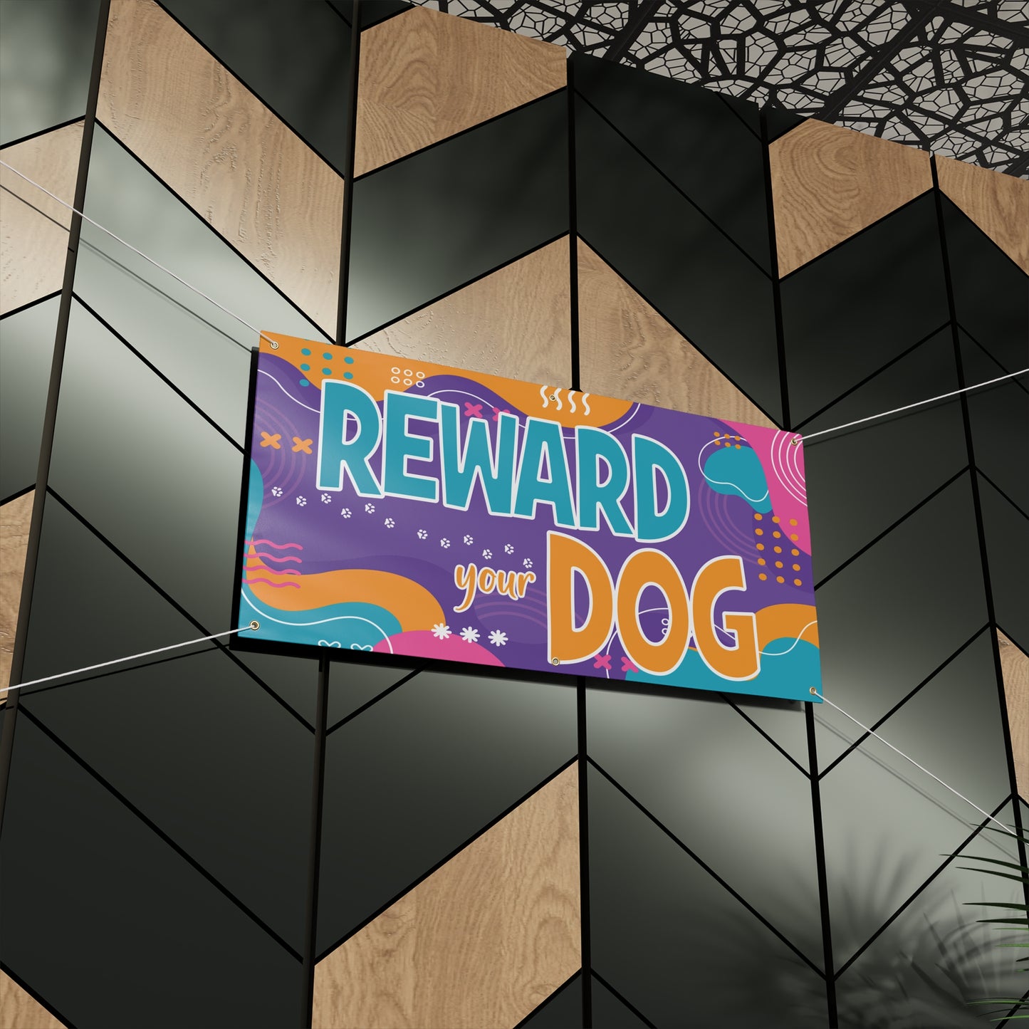 REWARD YOUR DOG  Matte Banner