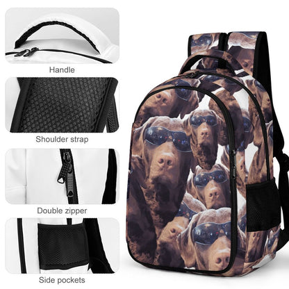 FOXY LADY _ LAB _ COLLAGE FACE DESIGN - Multi-Pocket Travel Bags