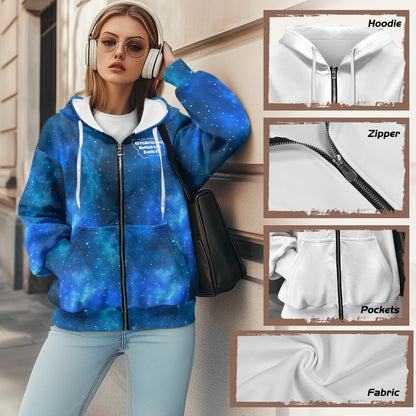 MONTANA DISC Loose Fit Zipper Sweatshirt