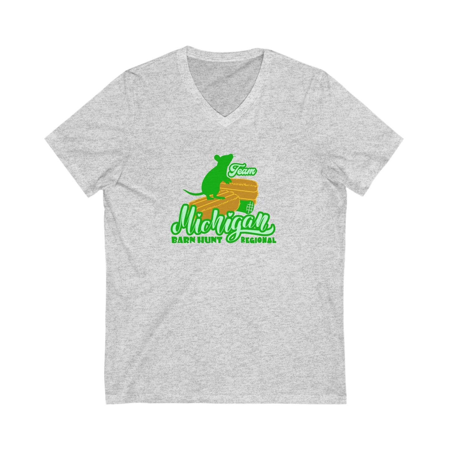 TEAM MICHIGAN BARN HUNT *REGIONAL Unisex Jersey Short Sleeve V-Neck Tee