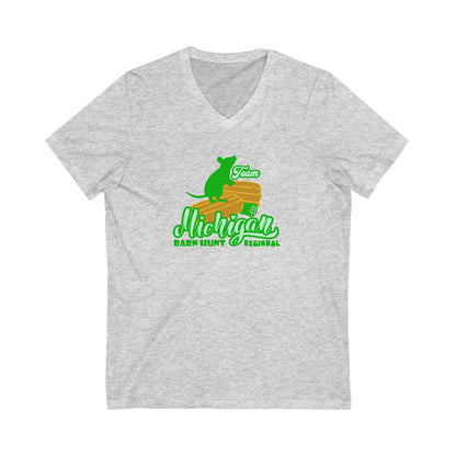 TEAM MICHIGAN BARN HUNT *REGIONAL Unisex Jersey Short Sleeve V-Neck Tee